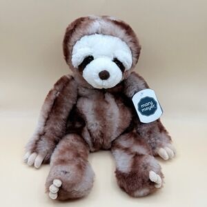 Mary Meyer Stuffed Plush Stuffed Animal Sloth Cut New With Tags Soft Fuzzy